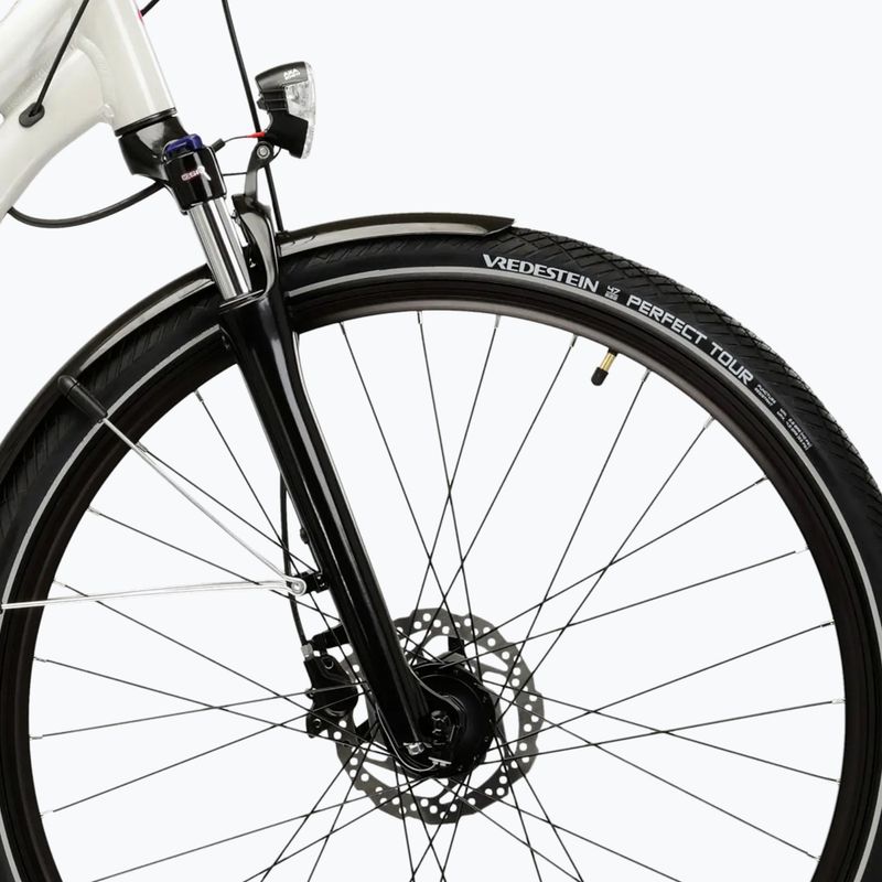 Women's trekking bike KROSS Trans 5.0 W grey/pink/shine 6