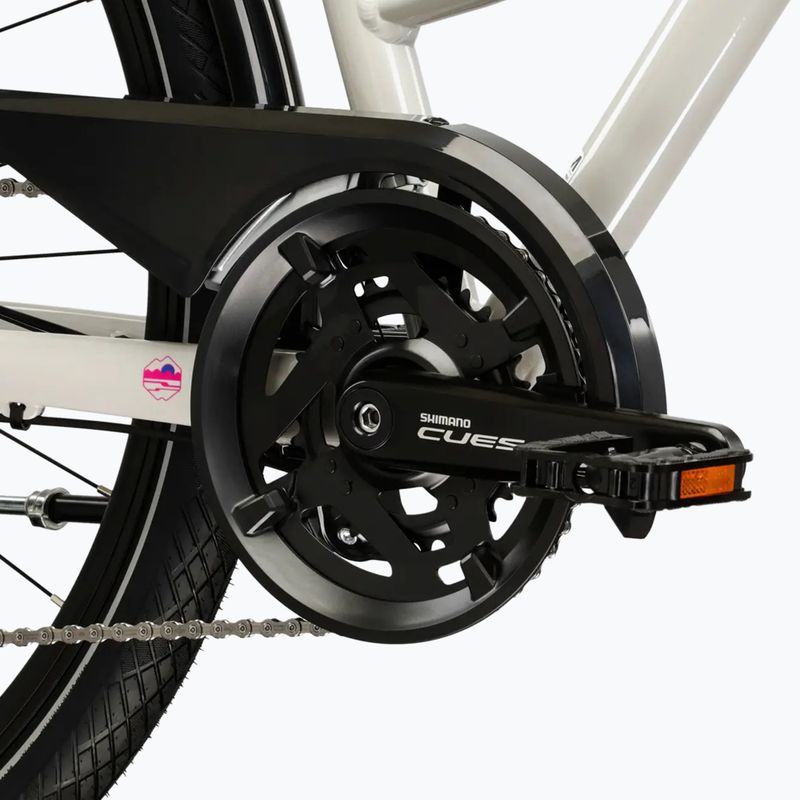 Women's trekking bike KROSS Trans 5.0 W grey/pink/shine 9