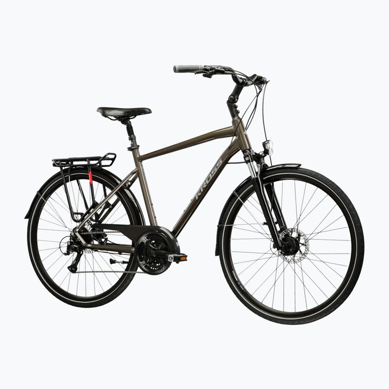 Trekking bike KROSS Trans 4.0 brown/silver/shine 2