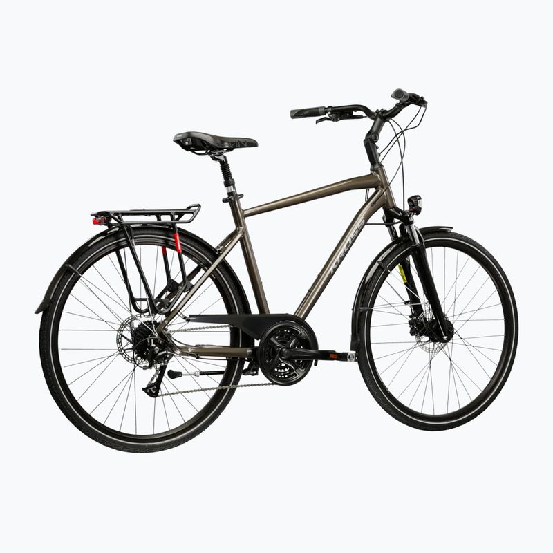 Trekking bike KROSS Trans 4.0 brown/silver/shine 3