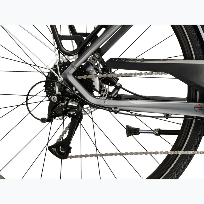 Men's trekking bike KROSS Trans 4.0 grey/black/matte 8