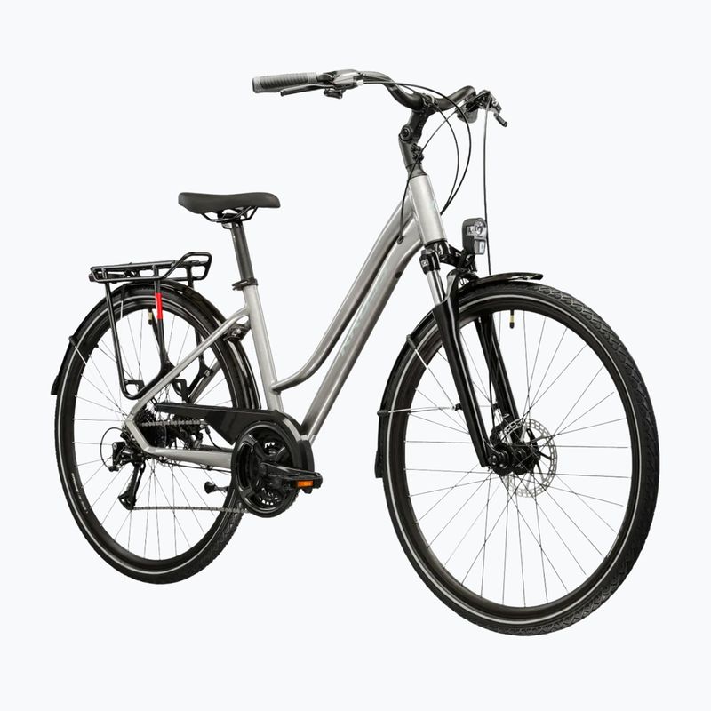 Women's trekking bike KROSS Trans 3.0 W silver/grey/shine 2