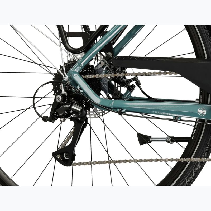 Men's trekking bike KROSS Trans 3.0 green/silver/shine 8