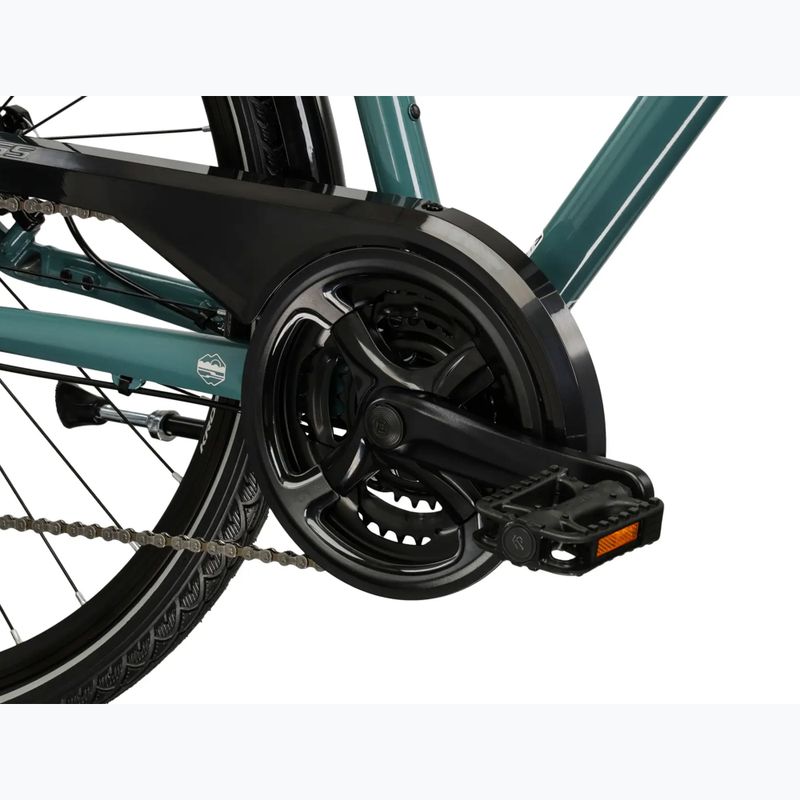 Men's trekking bike KROSS Trans 3.0 green/silver/shine 9