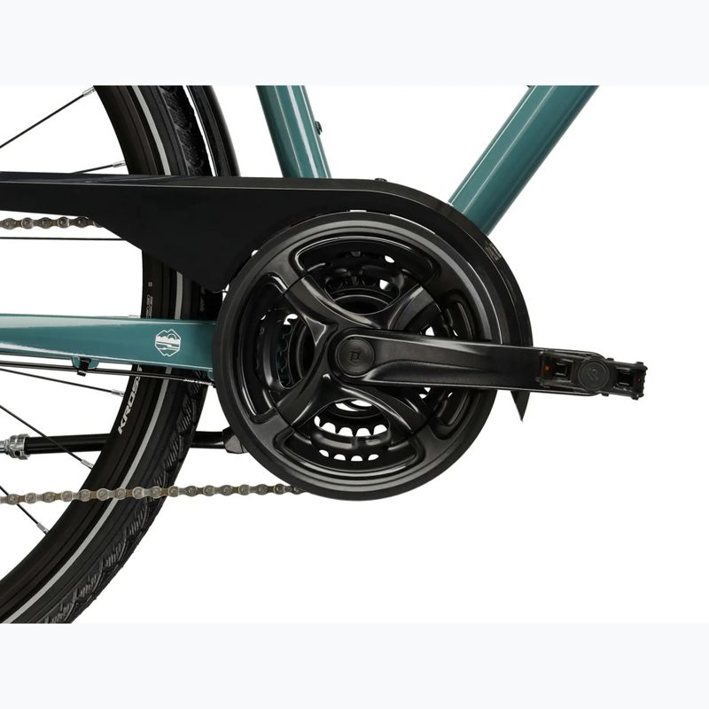 Men's trekking bike KROSS Trans 3.0 green/silver/shine 10