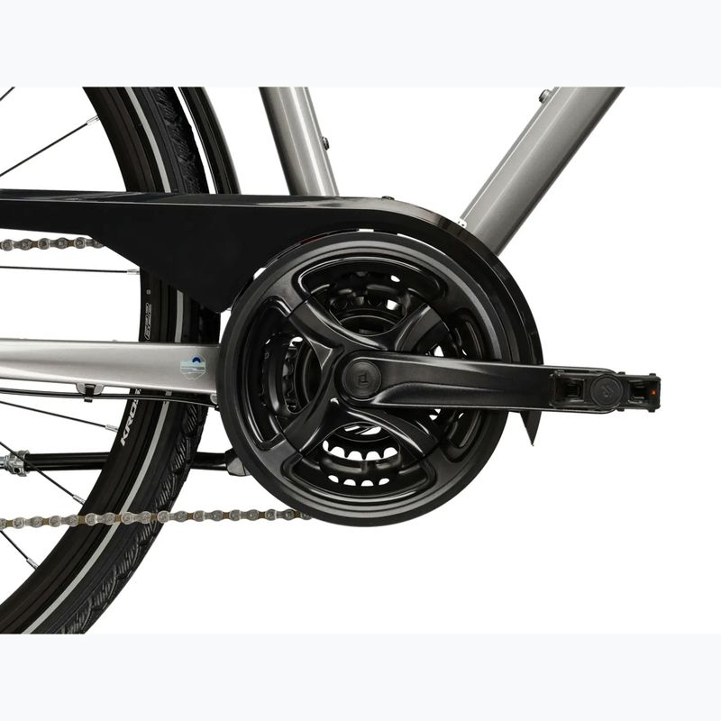 Men's trekking bike KROSS Trans 3.0 silver/blue/shine 10