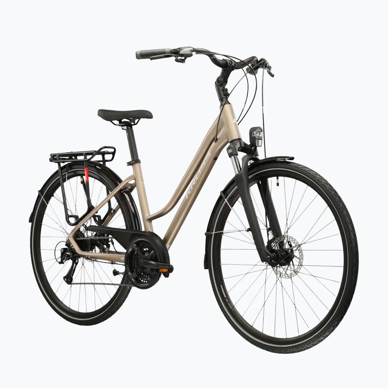 Women's trekking bike KROSS Trans 3.0 W brown/silver/matte 2