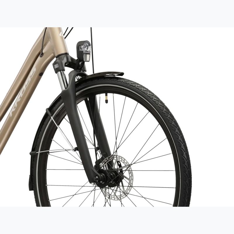 Women's trekking bike KROSS Trans 3.0 W brown/silver/matte 5