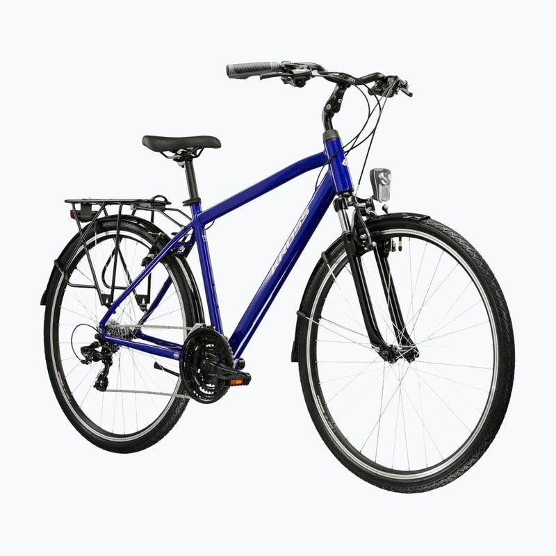 Men's trekking bike KROSS Trans 1.0 navy/silver/shine 2