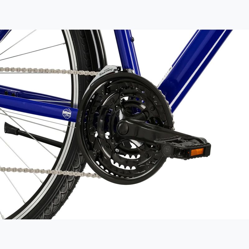 Men's trekking bike KROSS Trans 1.0 navy/silver/shine 8