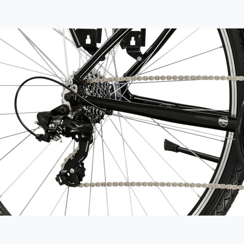 Men's trekking bike KROSS Trans 1.0 black/silver/shine 7