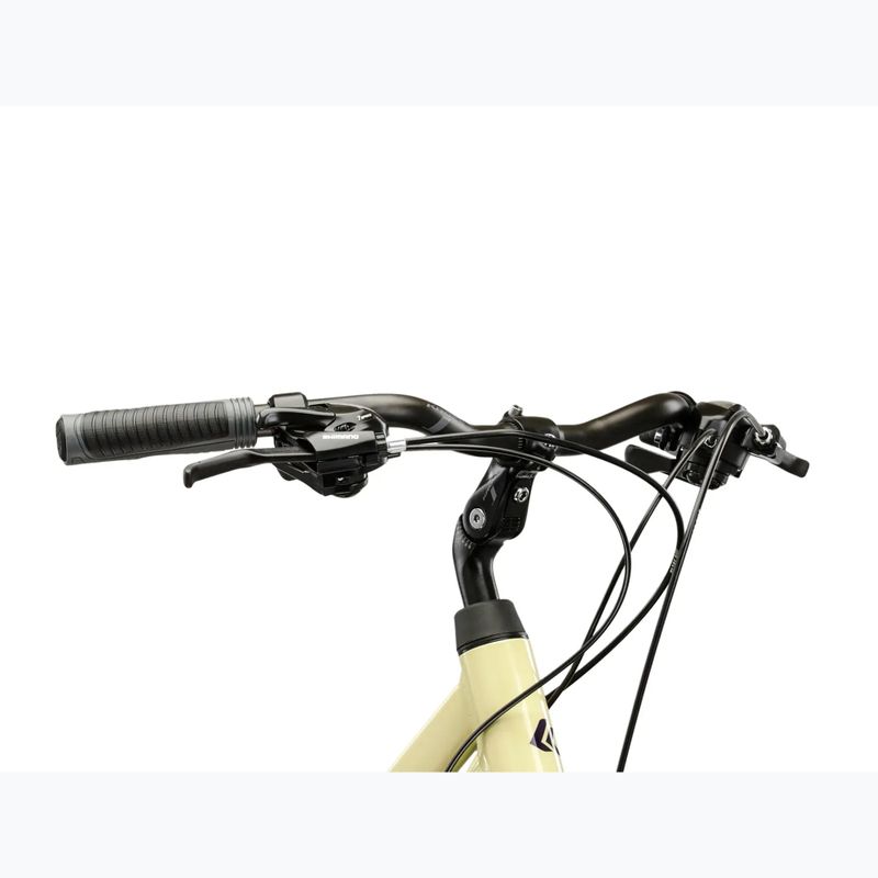 Women's trekking bike KROSS Trans 1.0 W beige/purple/shine 4