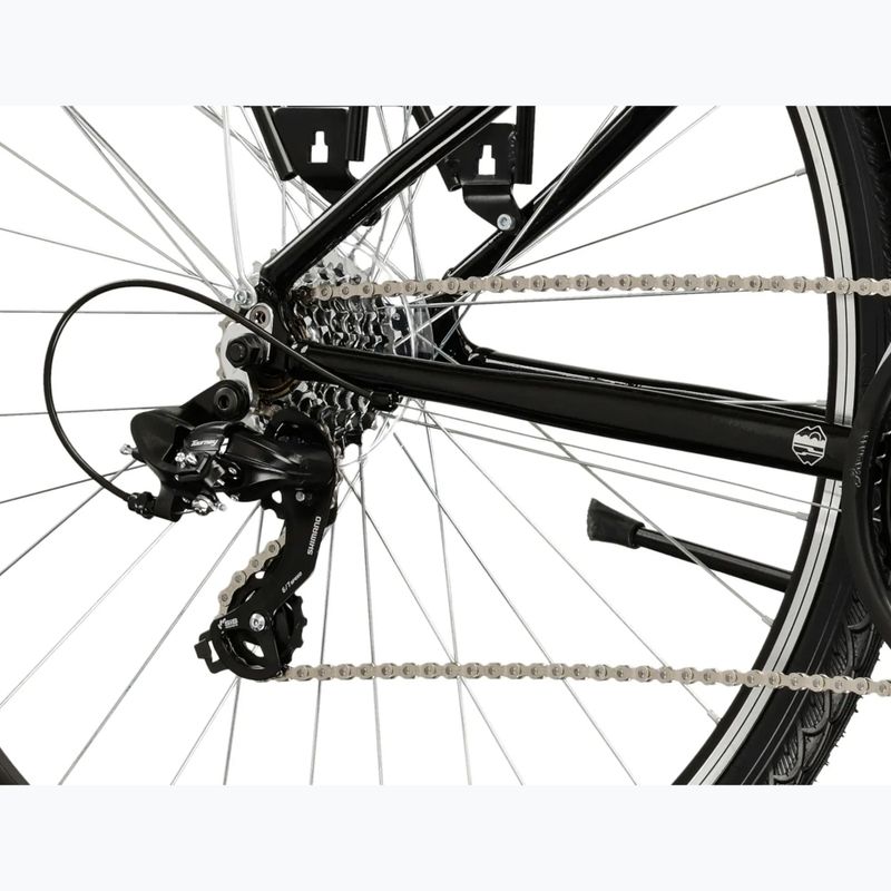 Women's trekking bike KROSS Trans 1.0 W black/silver/shine 7