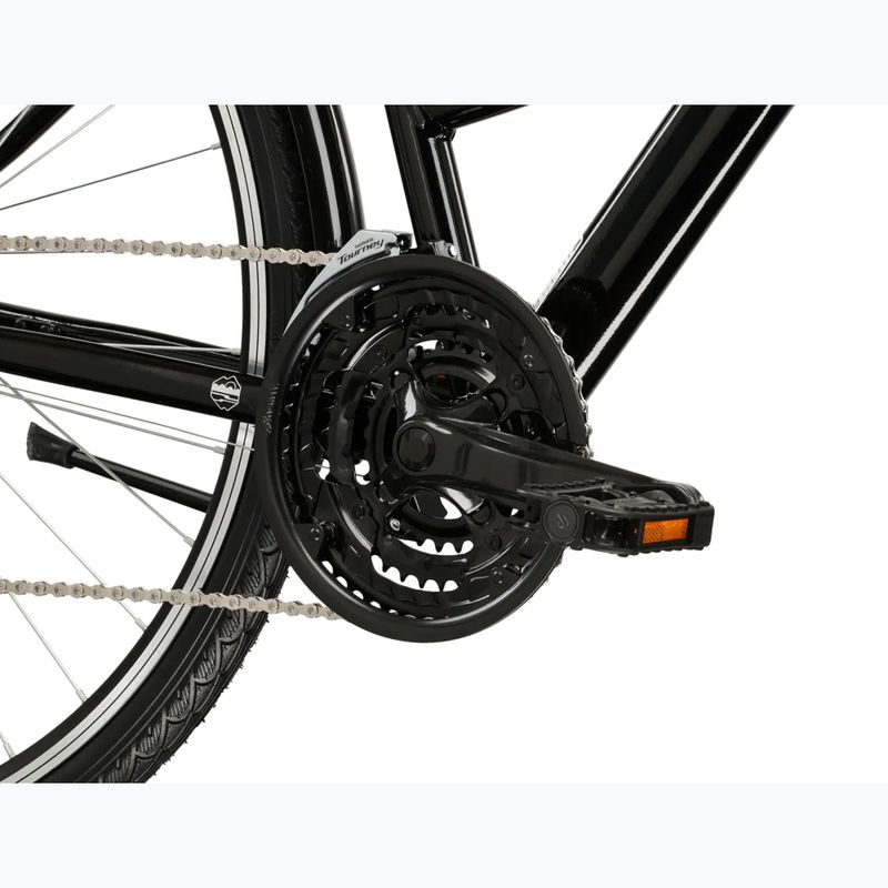 Women's trekking bike KROSS Trans 1.0 W black/silver/shine 8