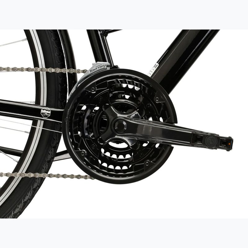 Women's trekking bike KROSS Trans 1.0 W black/silver/shine 9