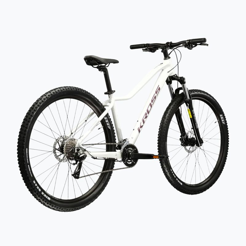Women's mountain bike KROSS Lea 4.0 W 29 white/purple/shine 3