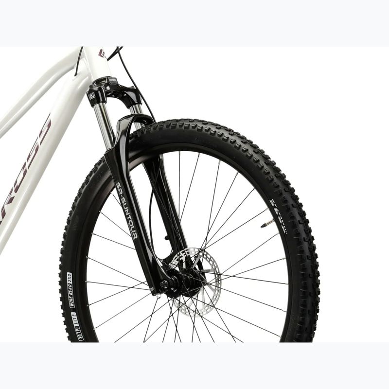 Women's mountain bike KROSS Lea 4.0 W 29 white/purple/shine 5