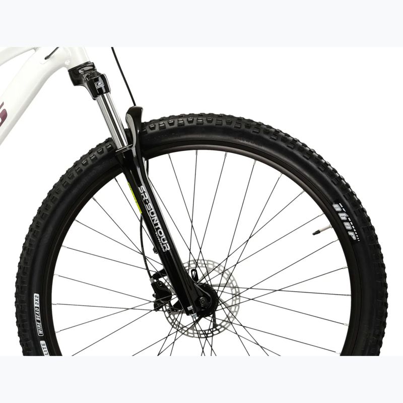 Women's mountain bike KROSS Lea 4.0 W 29 white/purple/shine 6