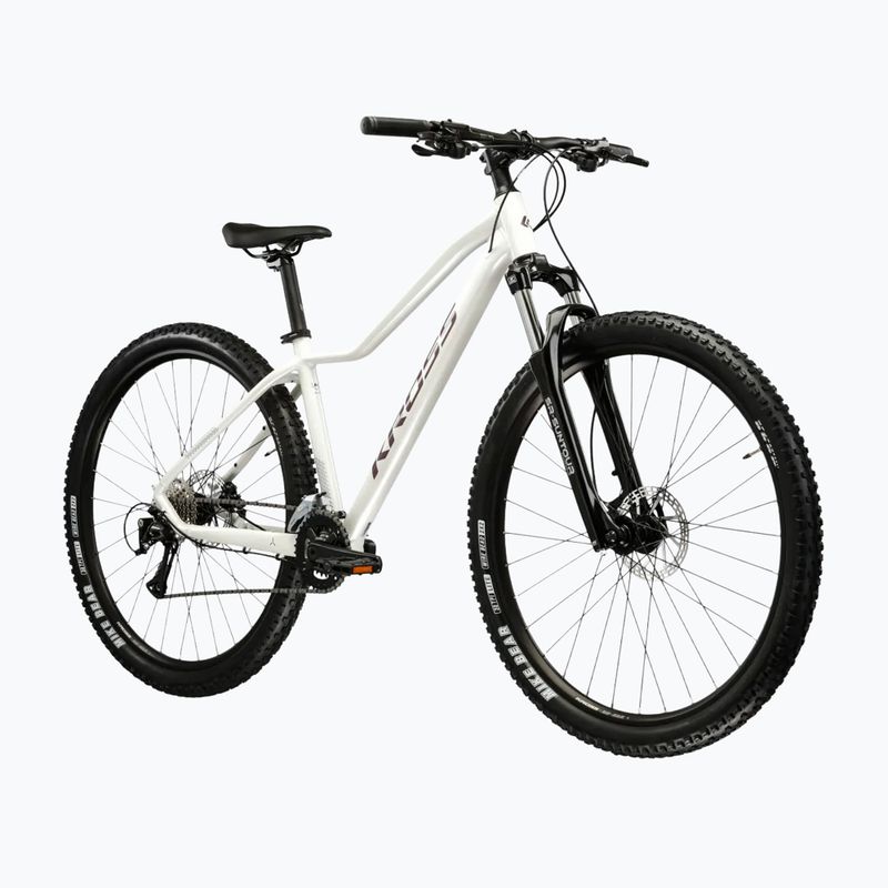 Women's mountain bike KROSS Lea 4.0 W 27.5 white/purple/shine 2