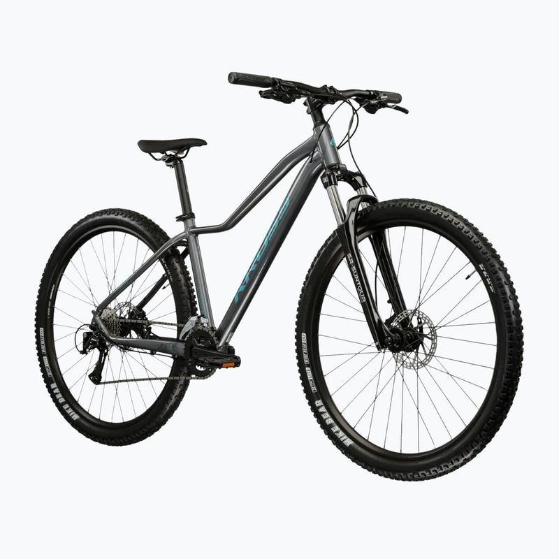 Women's mountain bike KROSS Lea 4.0 W 27.5 grey/turquoise/shine 2