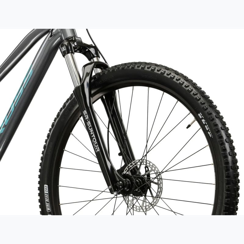 Women's mountain bike KROSS Lea 4.0 W 27.5 grey/turquoise/shine 5