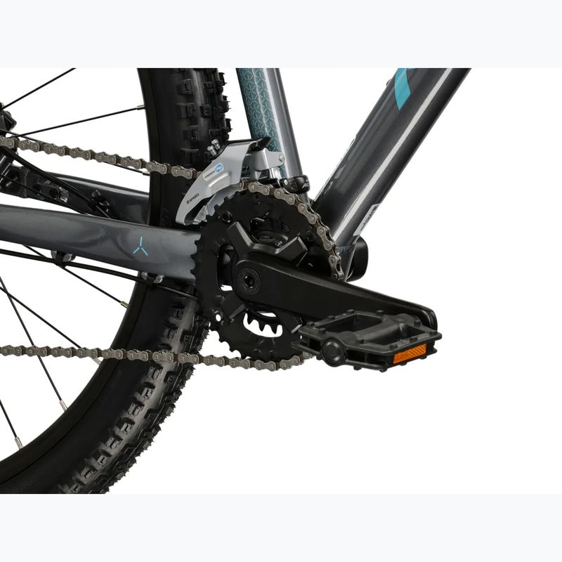 Women's mountain bike KROSS Lea 4.0 W 27.5 grey/turquoise/shine 9