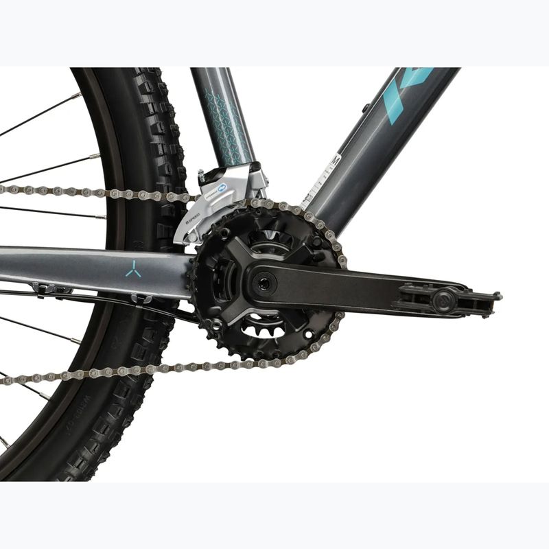 Women's mountain bike KROSS Lea 4.0 W 27.5 grey/turquoise/shine 10