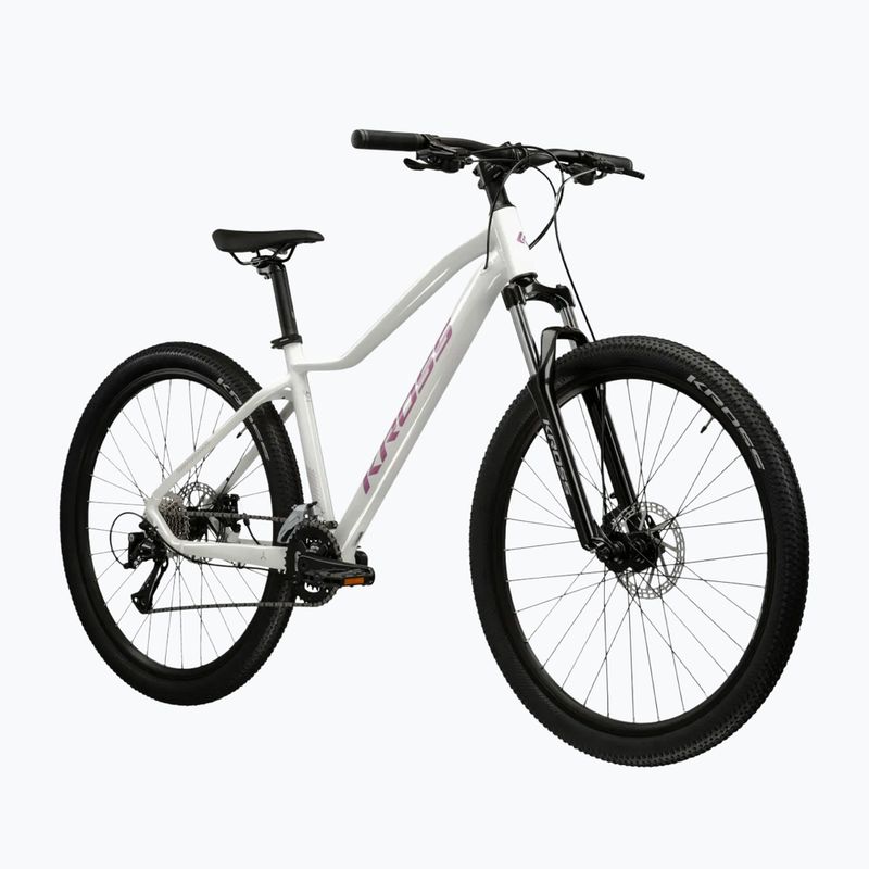 Women's mountain bike KROSS Lea 3.0 W 29 white/pink/shine 2