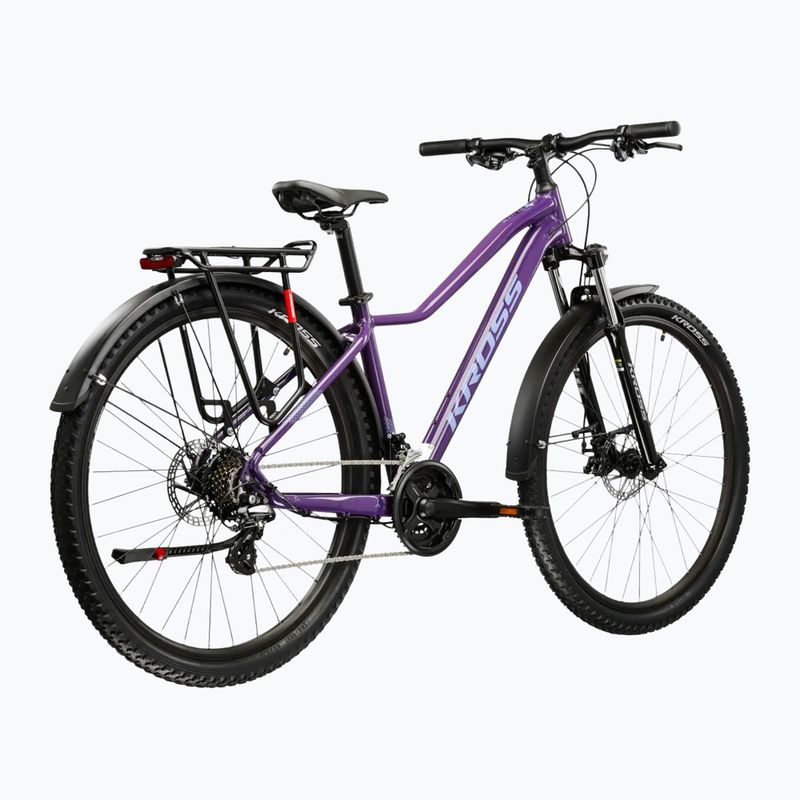 Women's mountain bike KROSS Lea 2.0 Eq W 27.5 purple/purple/shine 3