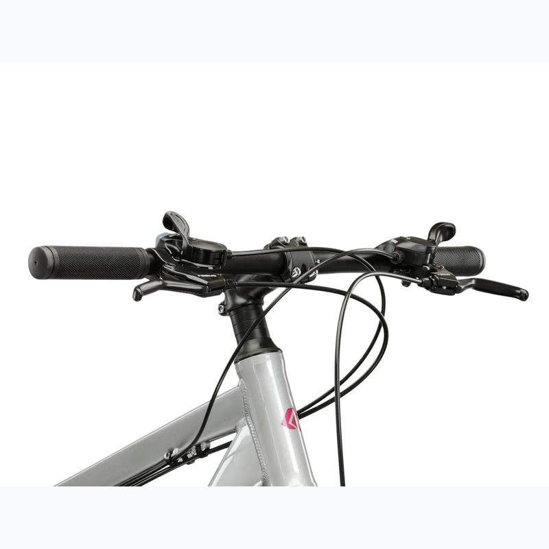 Women's mountain bike KROSS Lea 1.0 silver/white/shine 4