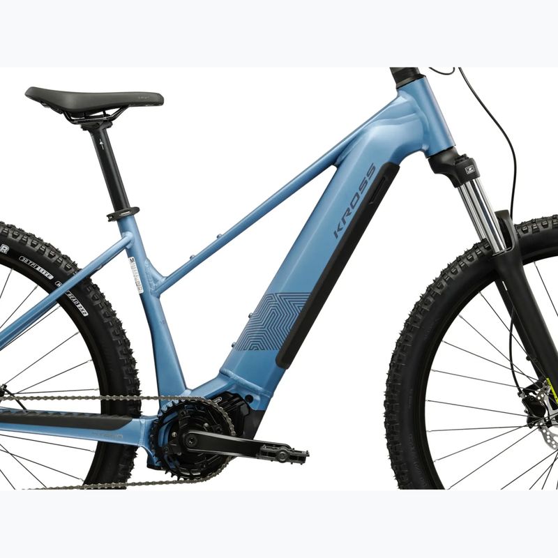 Women's electric bike KROSS Influx Hyb 1.0 720Wh blue/graphite/mat 12