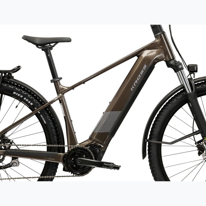 Electric bike KROSS Influx Suv Hyb 1.0 820Wh brown/silver/shine 12