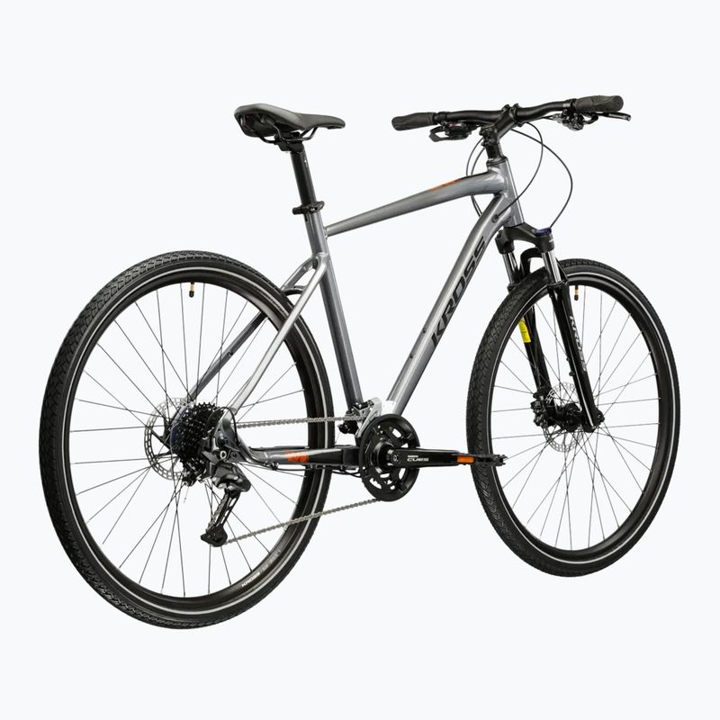 Cross bike KROSS Evado 5.0 grey/black/shine 3