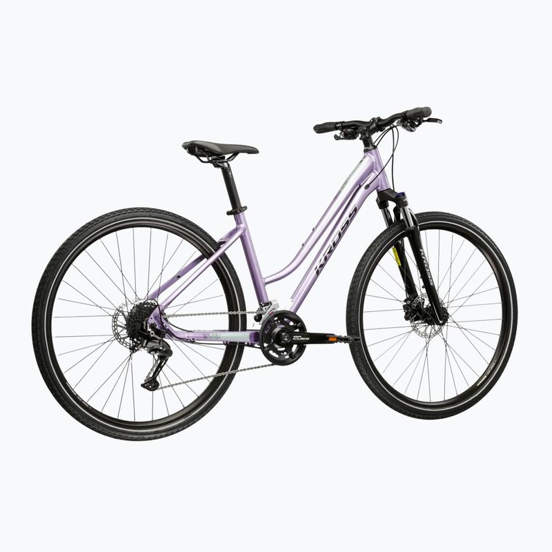 Women's cross bike KROSS Evado 5.0 W purple/black/shine 3