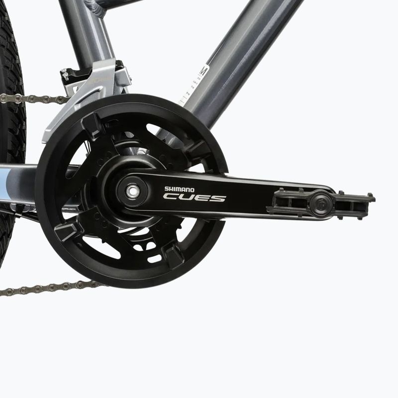 Women's cross bike KROSS Evado 5.0 W grey/blue/shine 10