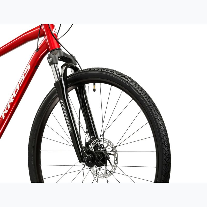 Cross bike KROSS Evado 4.0 maroon/white/shine 5