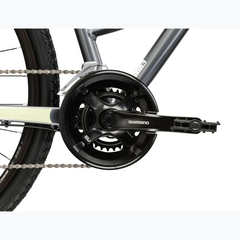 Women's cross bike KROSS Evado 3.0 W grey/green/shine 10