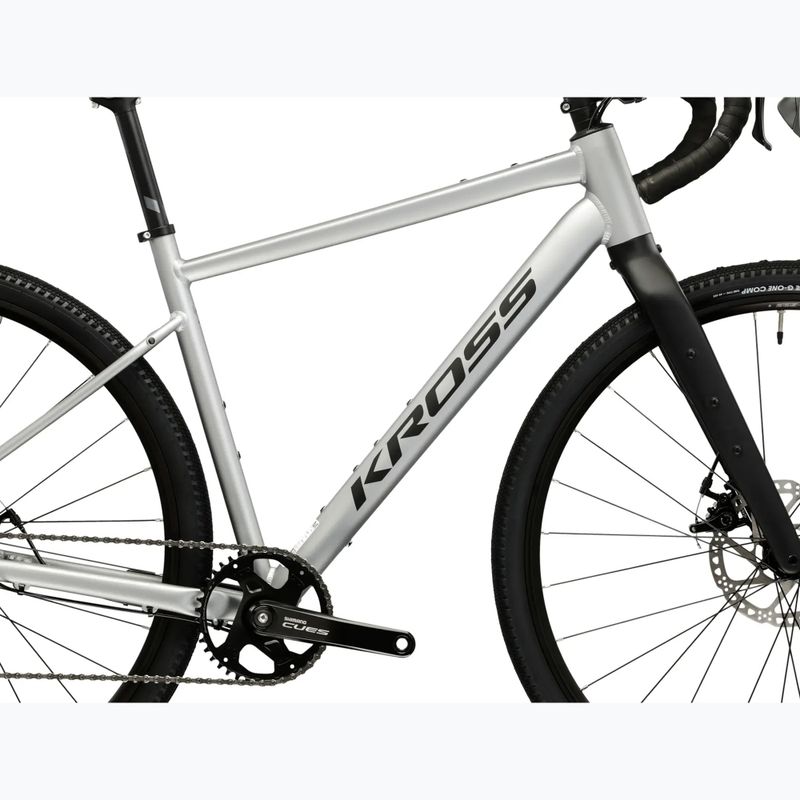 Gravel bike KROSS Esker 1.0 grey/graphite/mat 12