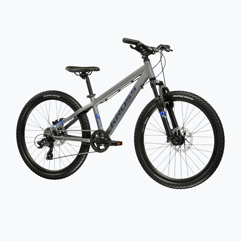Children's bike KROSS Dust Jr 1.0 Dsc grey/navy/matte 2
