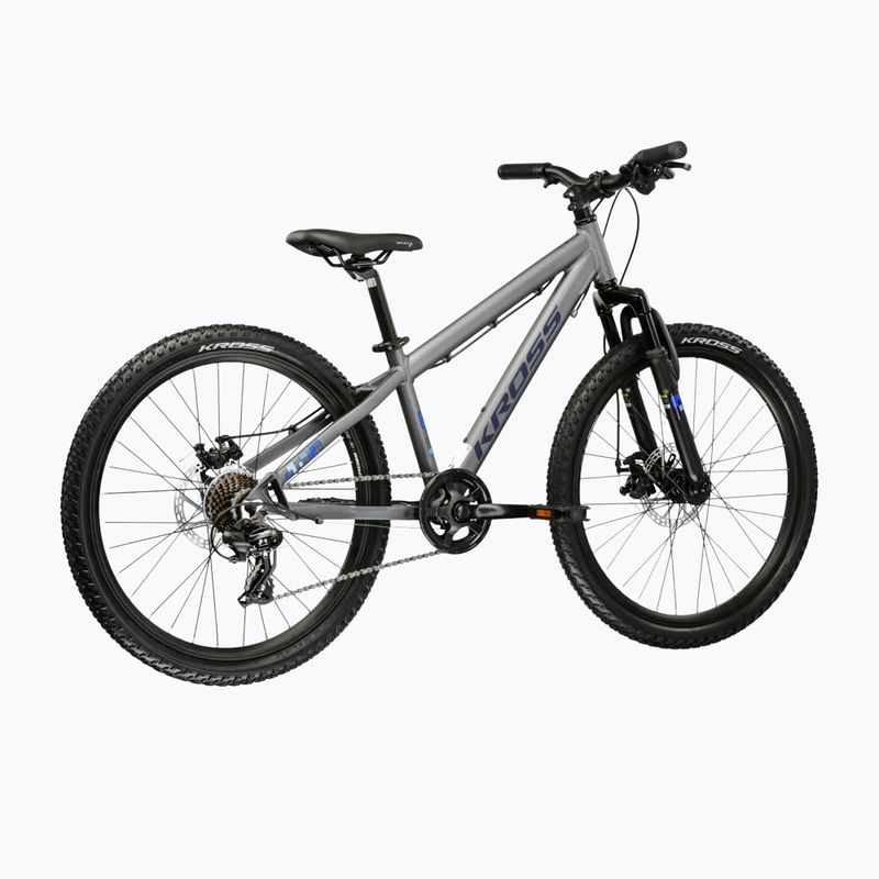 Children's bike KROSS Dust Jr 1.0 Dsc grey/navy/matte 3