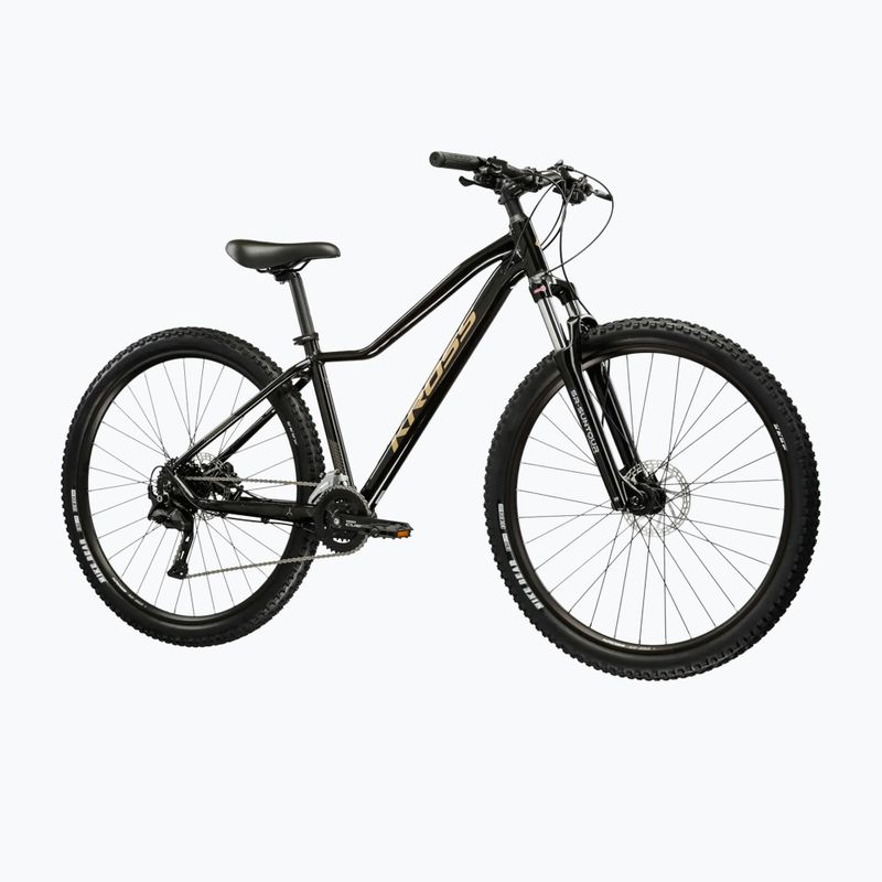 Women's mountain bike KROSS Lea 5.0 27,5" black/gold/shine 2