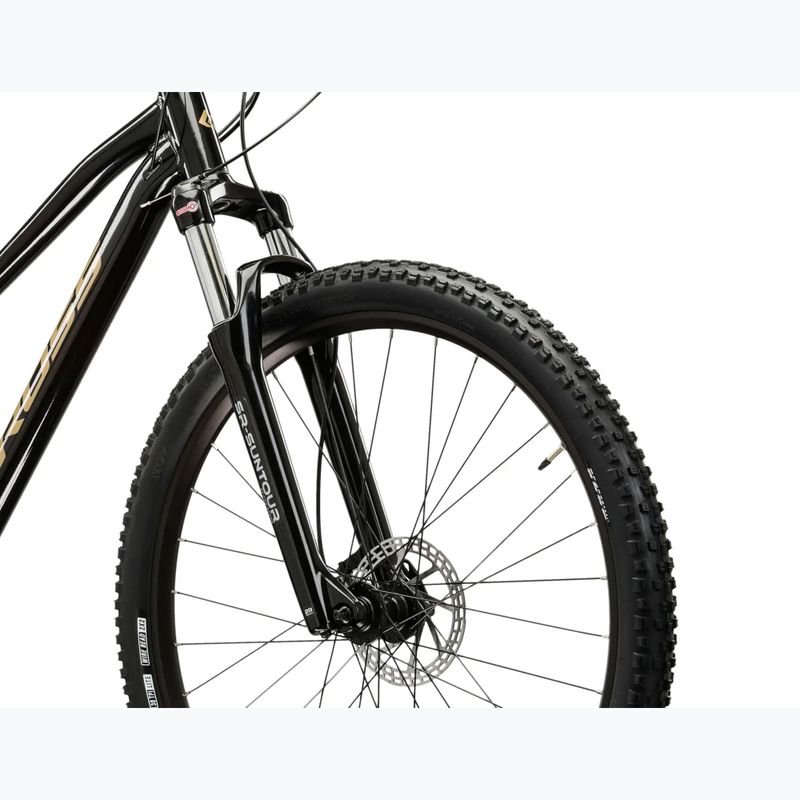 Women's mountain bike KROSS Lea 5.0 27,5" black/gold/shine 5