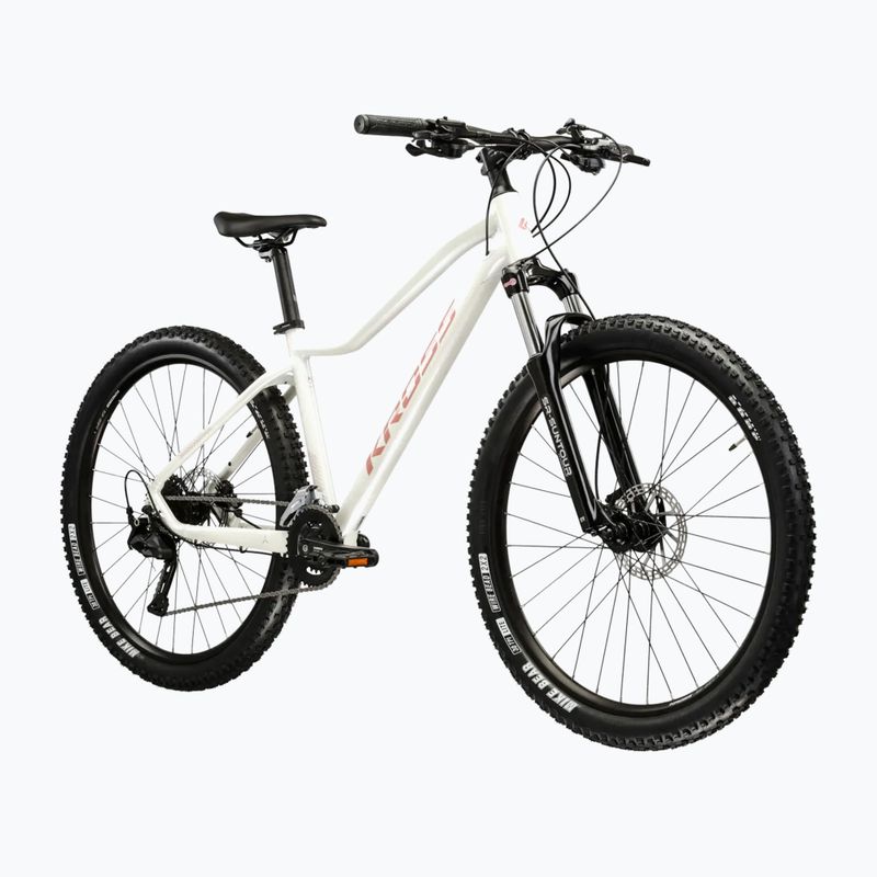 Women's mountain bike KROSS Lea 5.0 27,5" white/pink/shine 2