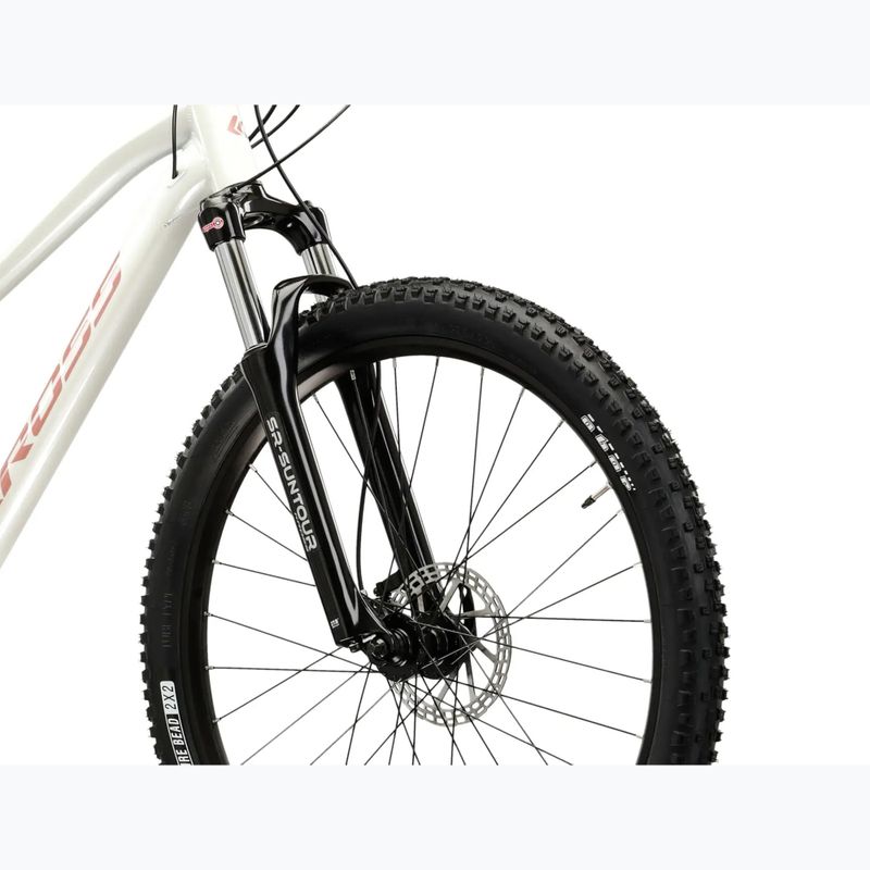 Women's mountain bike KROSS Lea 5.0 27,5" white/pink/shine 5