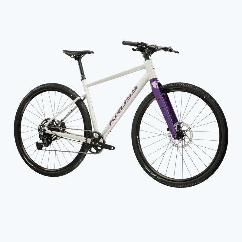 Gravel bike KROSS Esker 1.0 FL grey/purple/shine 2