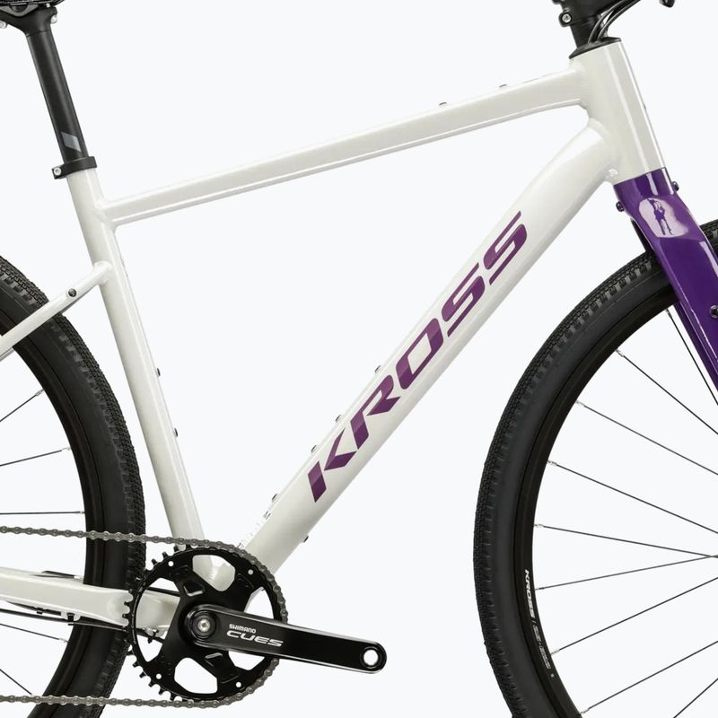 Gravel bike KROSS Esker 1.0 FL grey/purple/shine 11