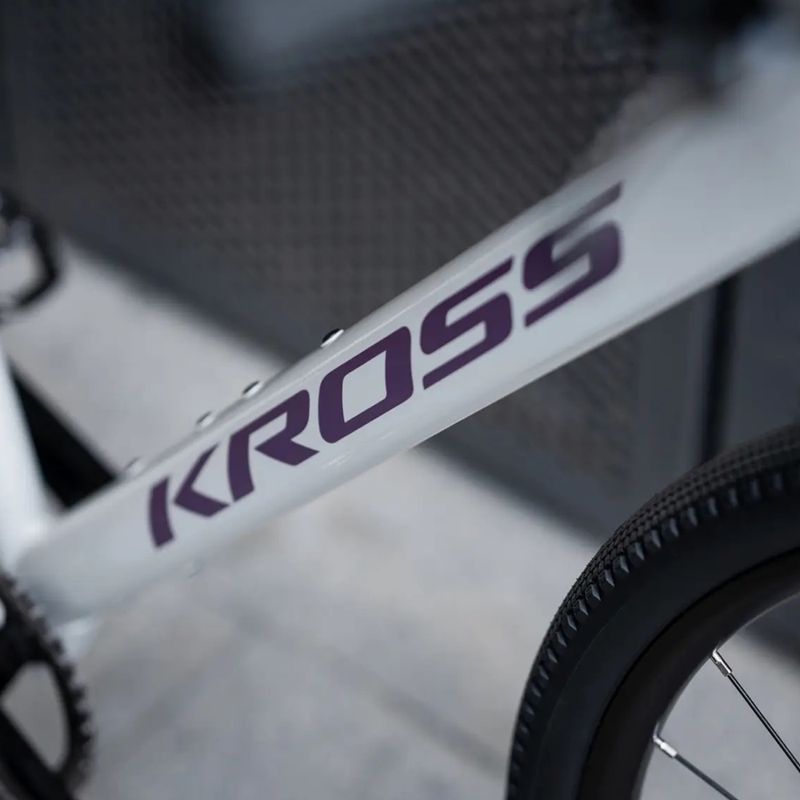 Gravel bike KROSS Esker 1.0 FL grey/purple/shine 14