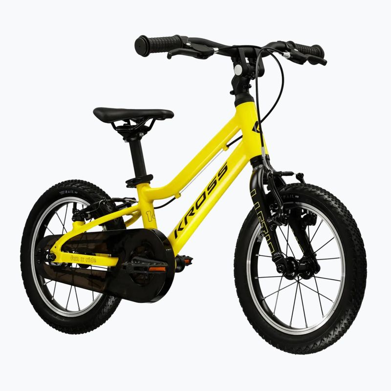 Children's bike KROSS Liftie 14 yellow/black/matte 2