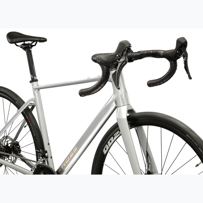 Road bike KROSS Alta 2.0 silver/turquoise/shine 3