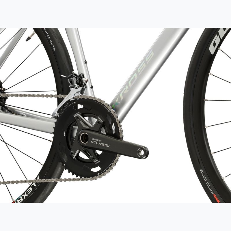 Road bike KROSS Alta 2.0 silver/turquoise/shine 8